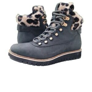 Cole Haan Black Winter Rain Boots with Rugged Sole